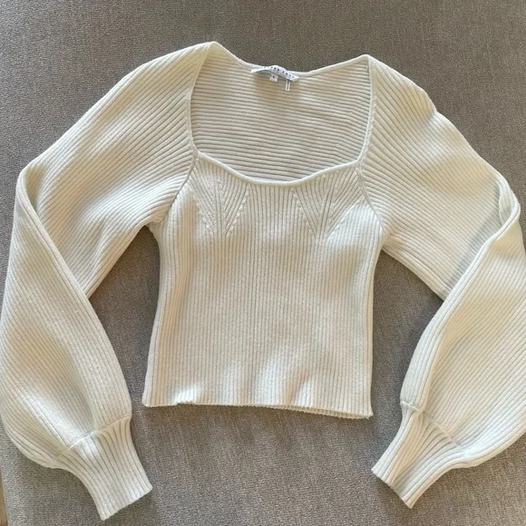 Nordstrom Endless Rose Ribbed Sweater Top - Picture 6 of 7